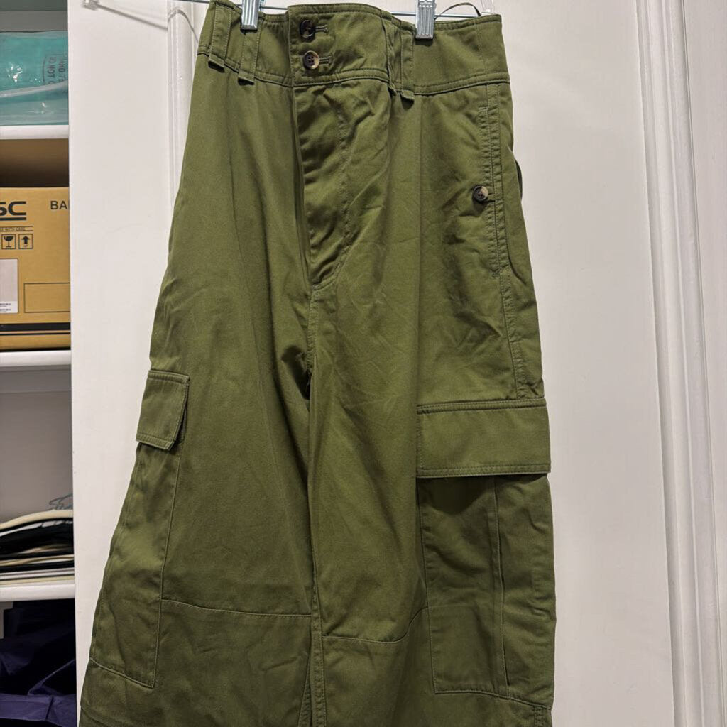 2023 Green Cotton Cargo Pants