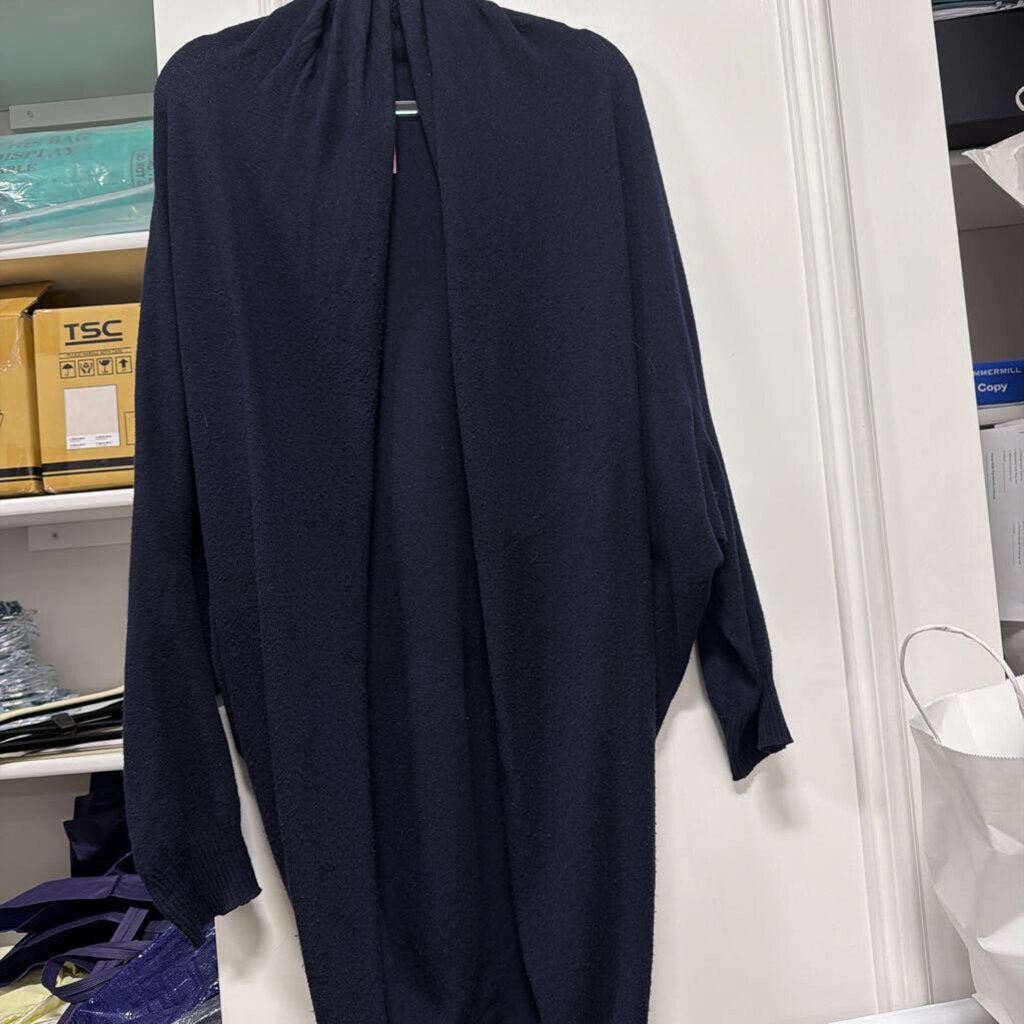 Navy Cashmere Cardigan