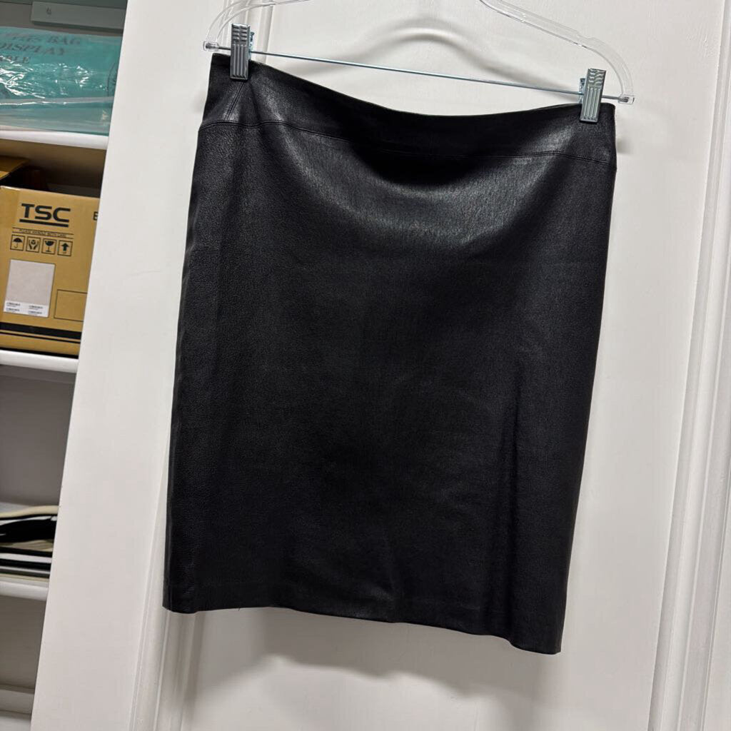 Black Leather Mini Skirt