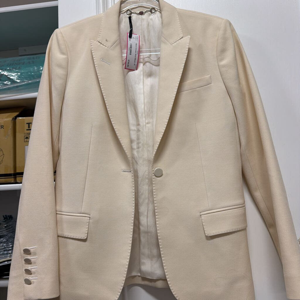 Cream Wool Blazer