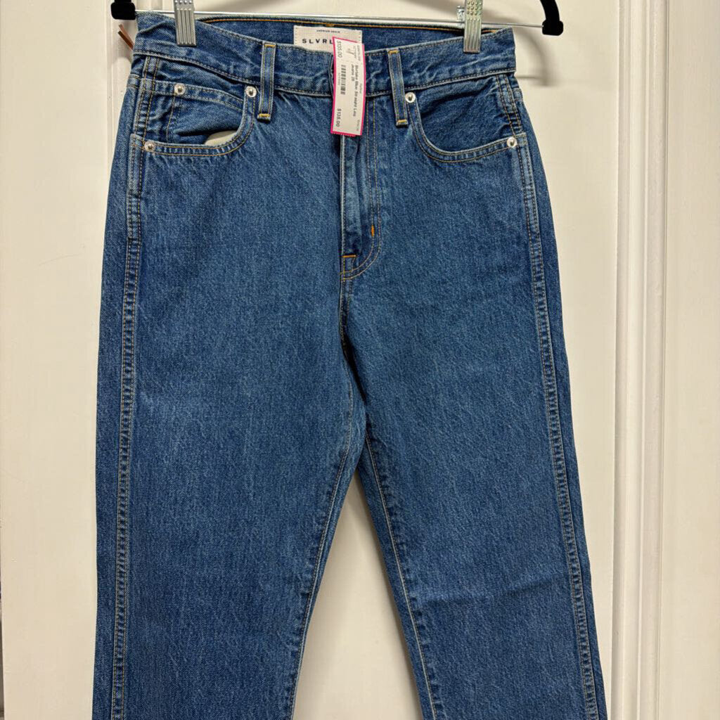 Blue Straight Leg Jeans