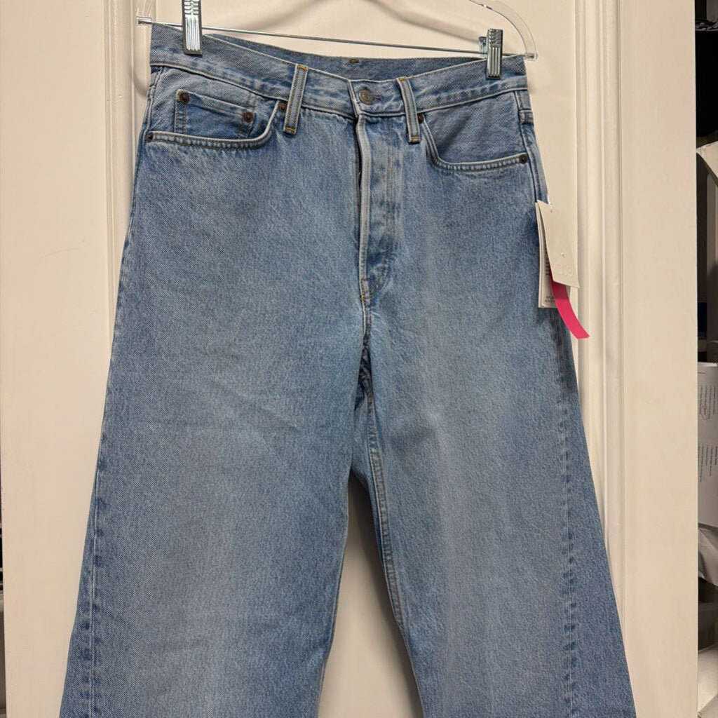 Blue Wide Leg Jeans