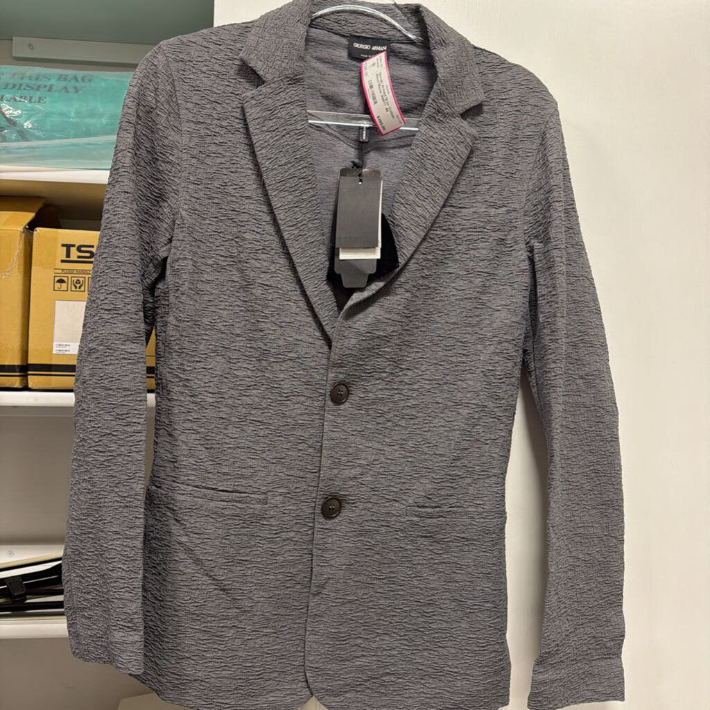 Gray Cotton Blend Blazer (NWT)