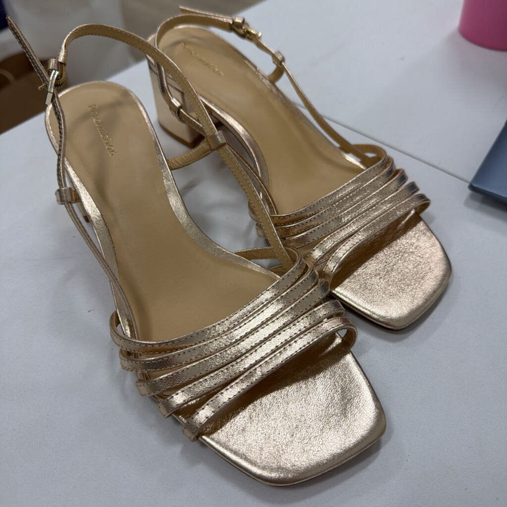Gold Foil Block Heel Sandals (7)