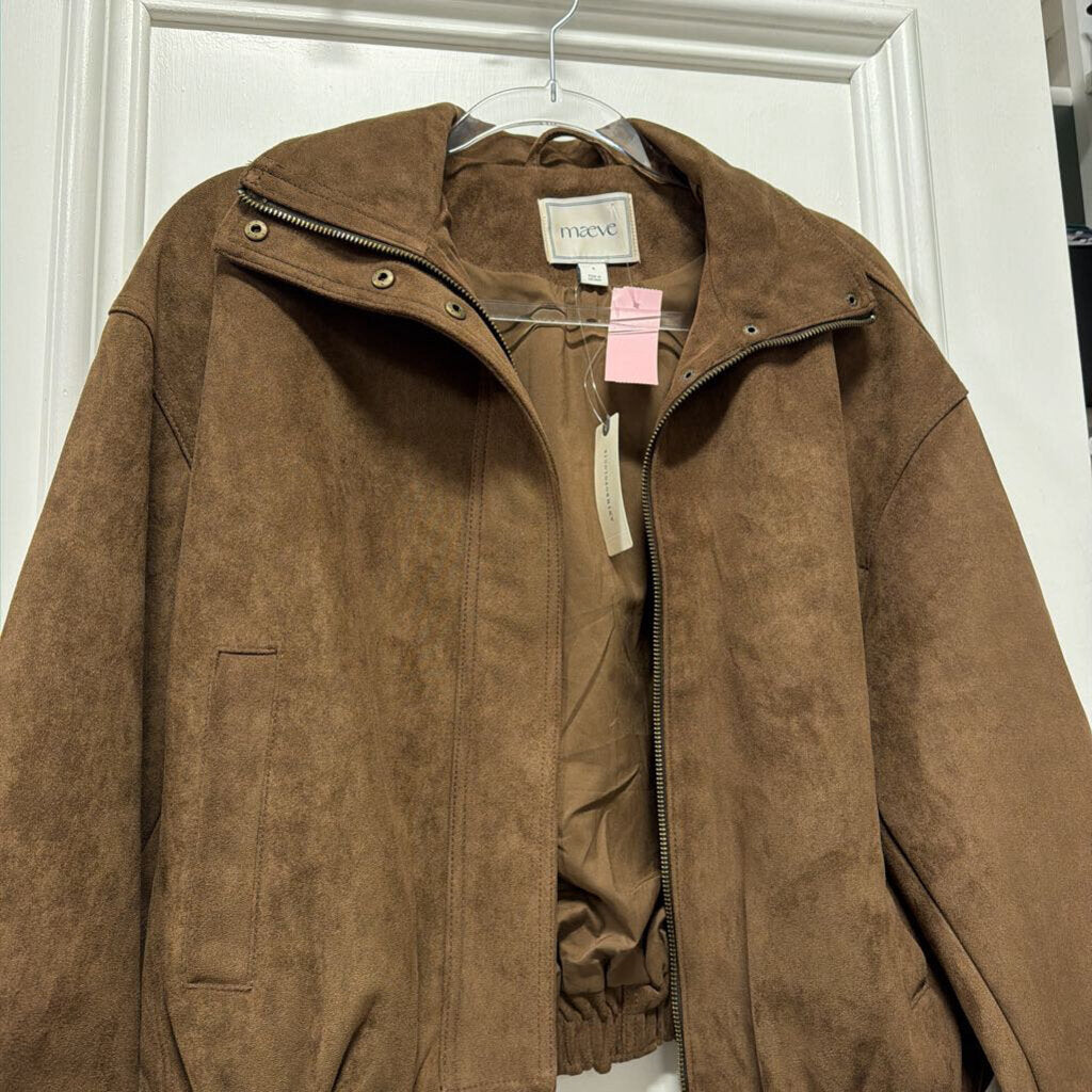 Brown Faux Suede Jacket (NWT 168)