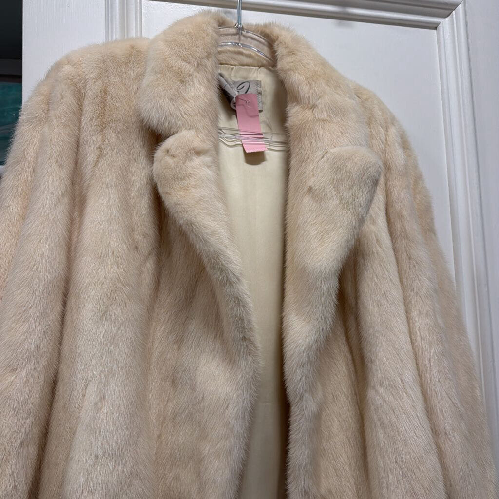 White Fur Coat (as is name embroidered inside)