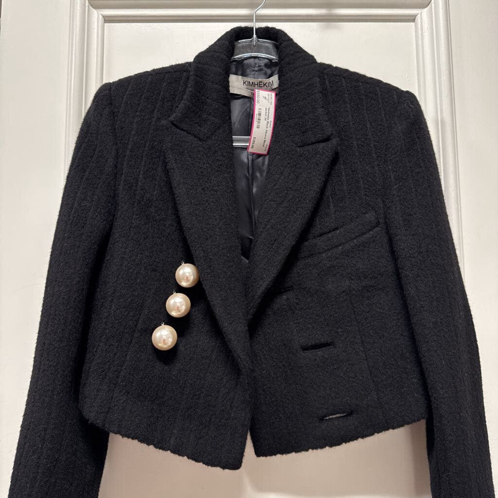 Black Alpaca Blend Jacket
