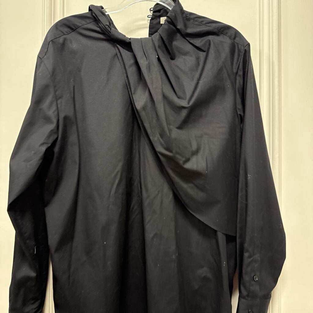 Black Cotton LS Top