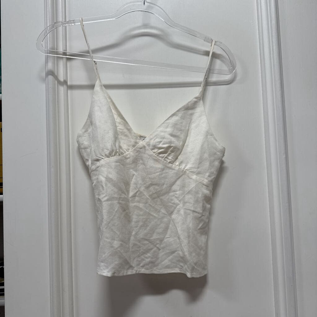 White Linen Tank