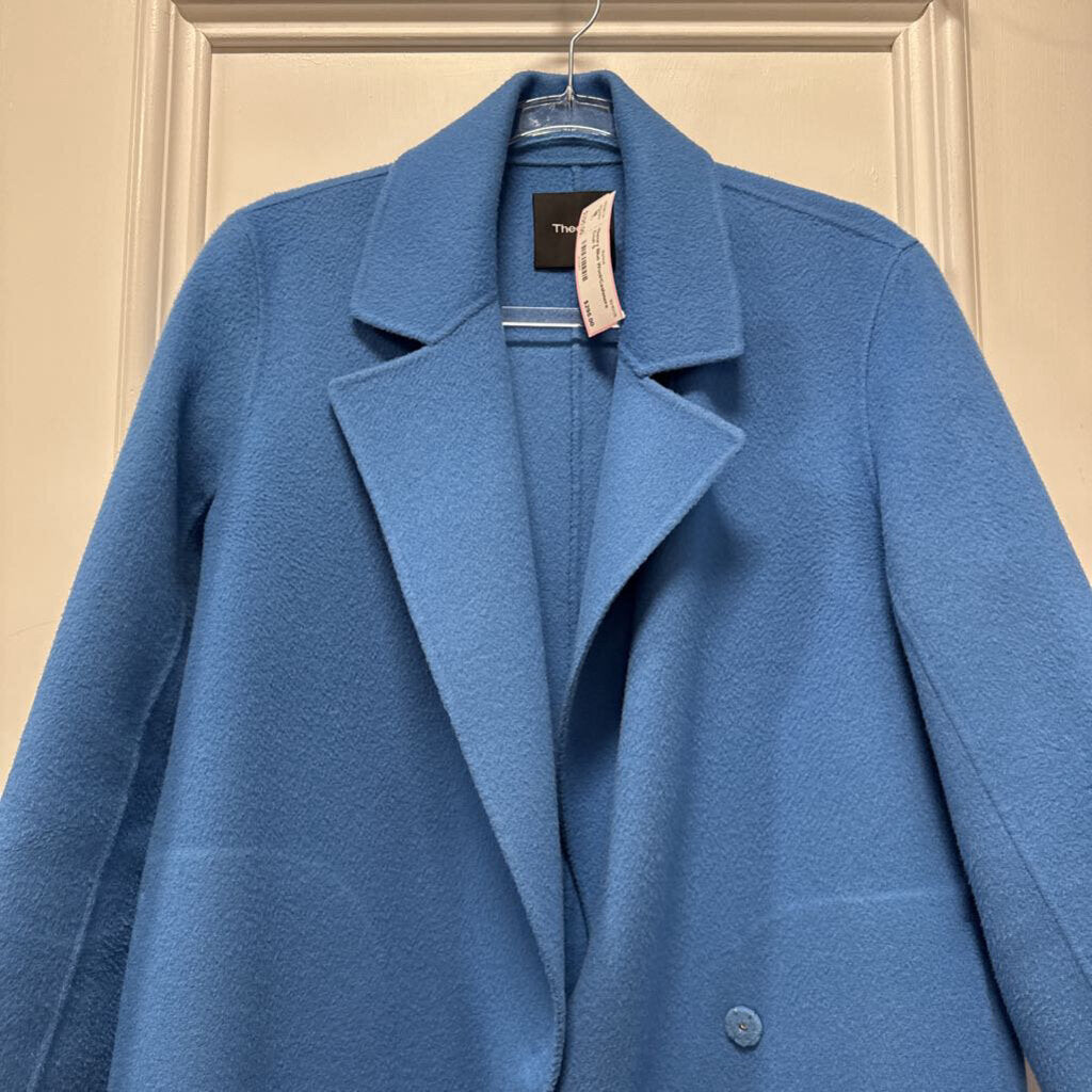 Blue Wool/Cashmere Coat