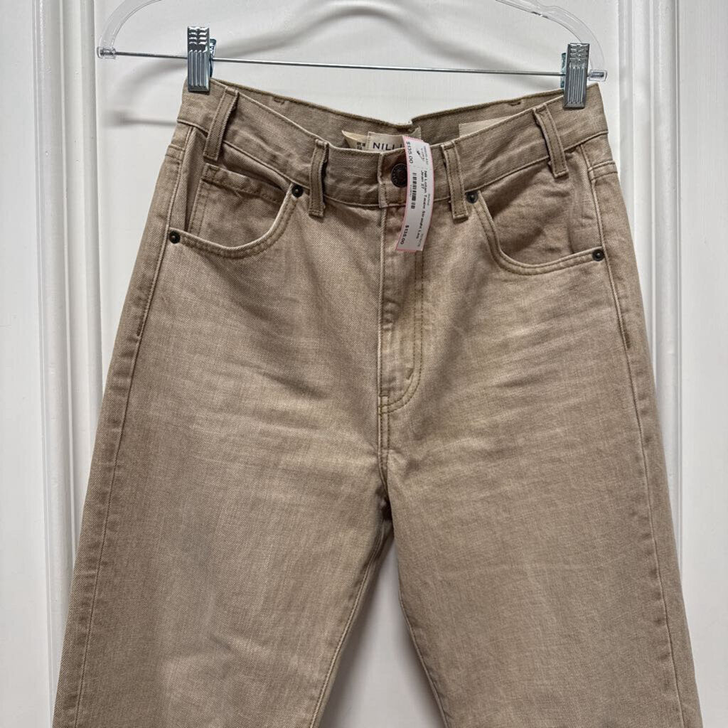 Taupe Straight Leg Jean