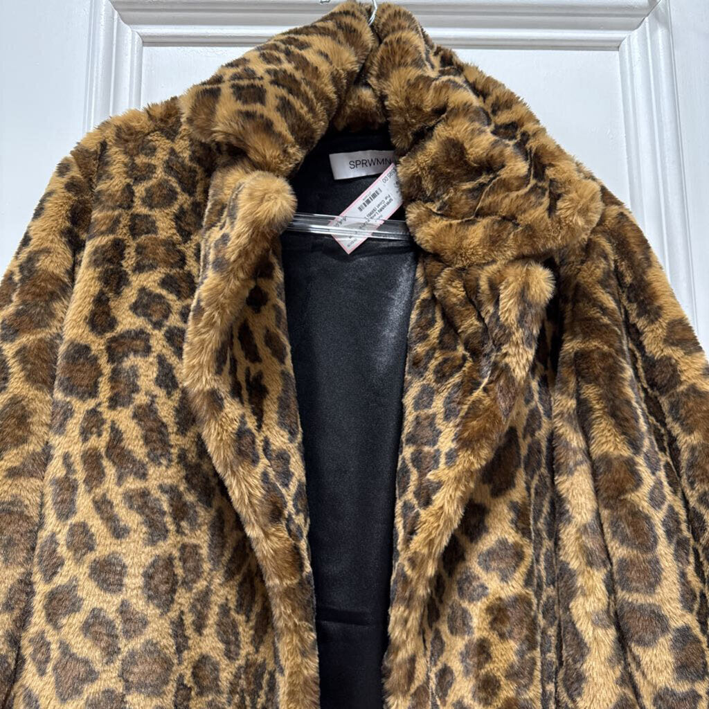 Leopard Print Faux Fur Coat ($895)