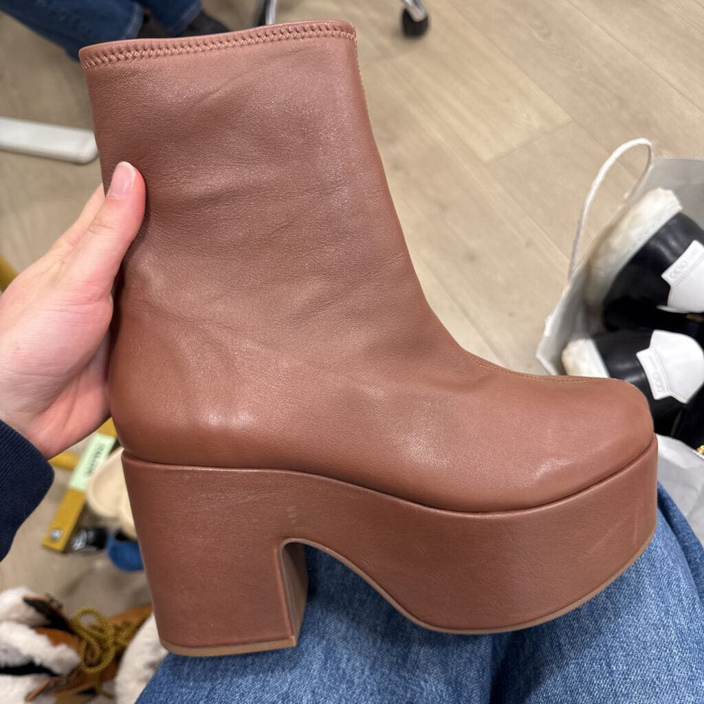 Brown Platform Boot
