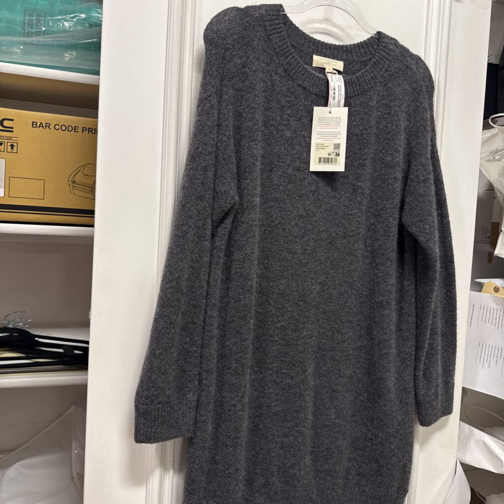 Grey Alpaca Blend Sweater Dress (NWT)
