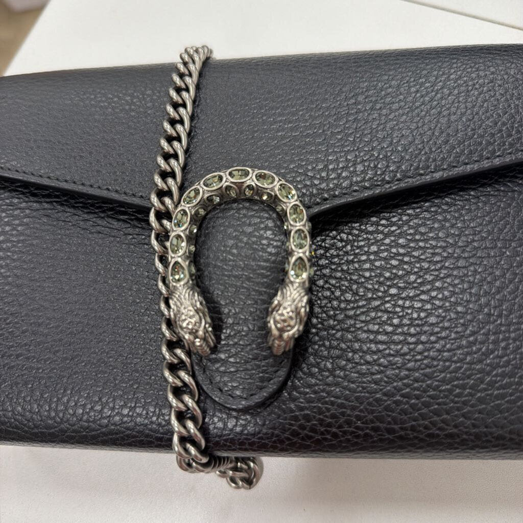 Black Leather Mini Dionysis Crossbody