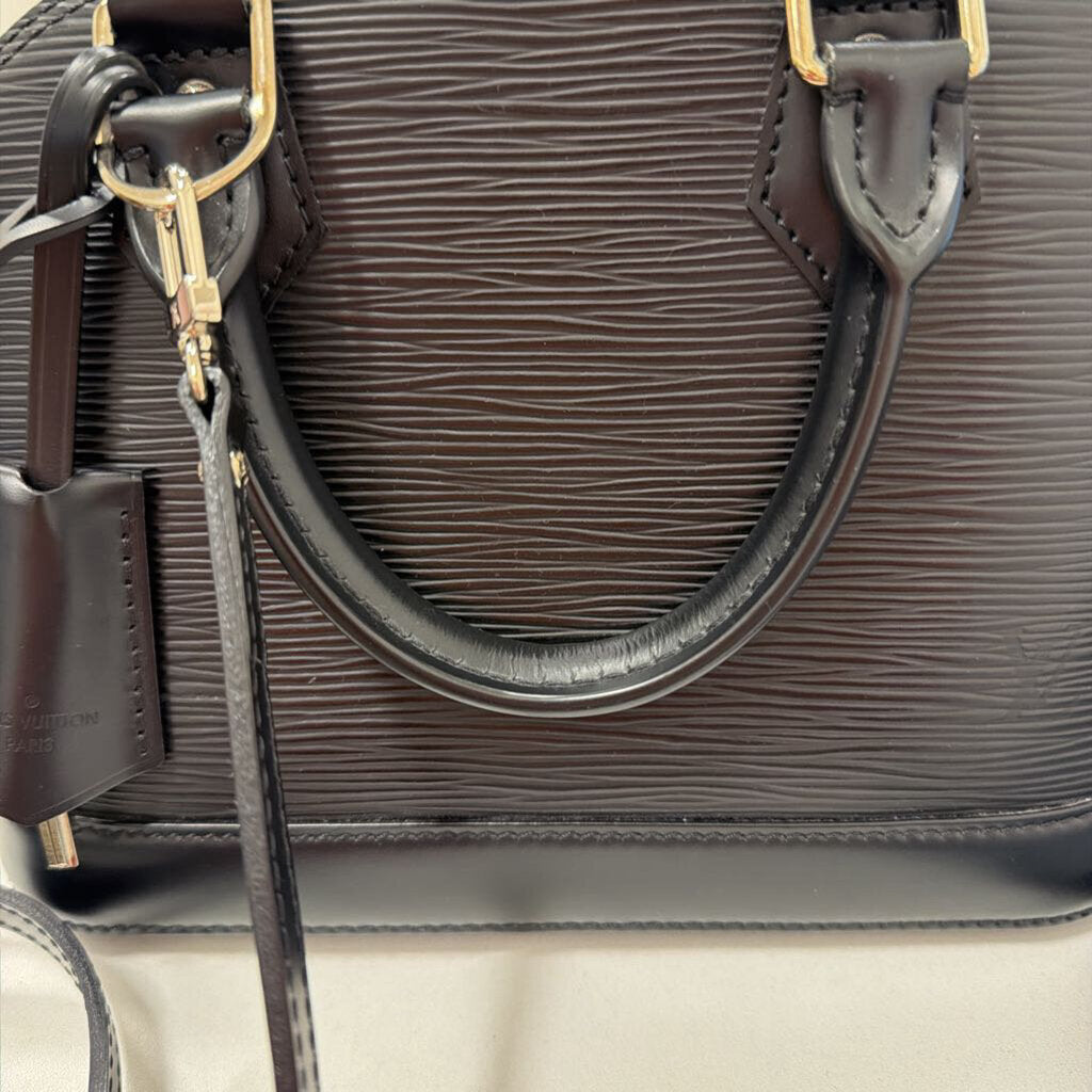 Black Epi Leather Alma BB Handbag