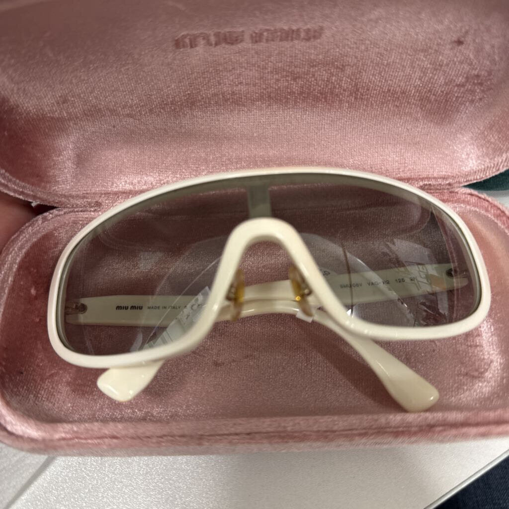 White Shield Tinted Sunglasses