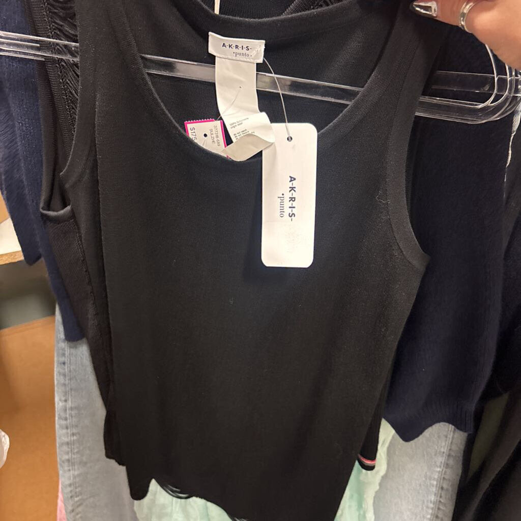 Black Wool Sweater Tank (NWT 390)
