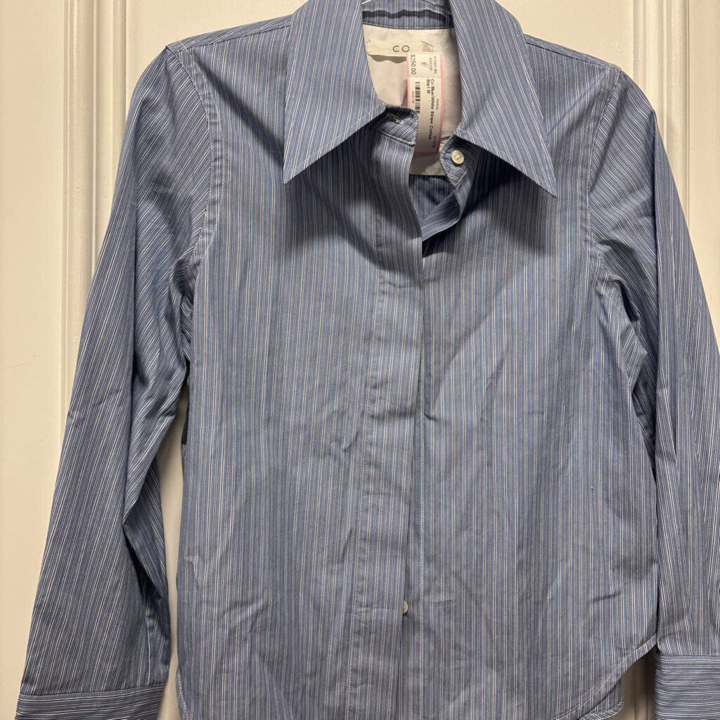 Blue/White Stripe Cotton Shirt