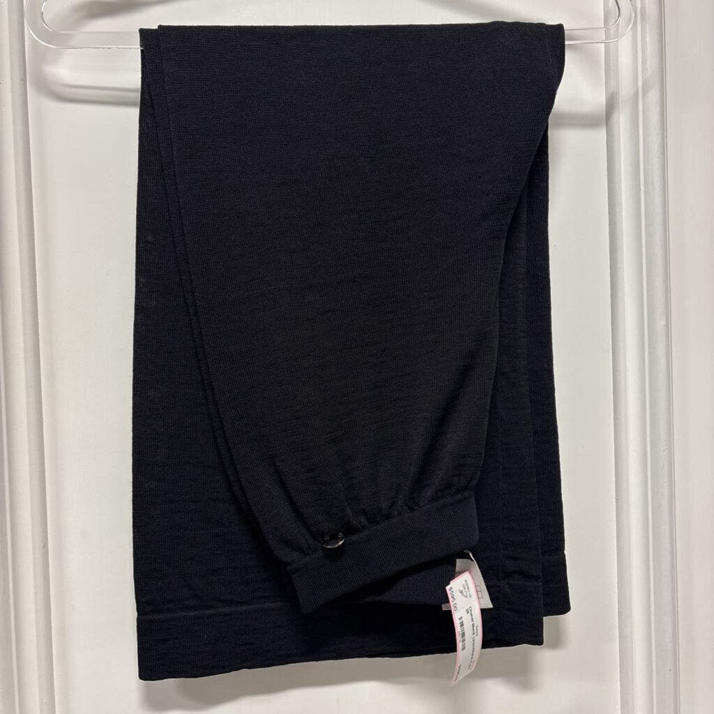 Black Linen/Nylon Pant