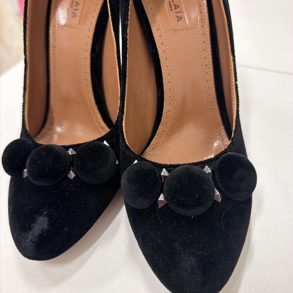 Black Velvet Pump, 36.5