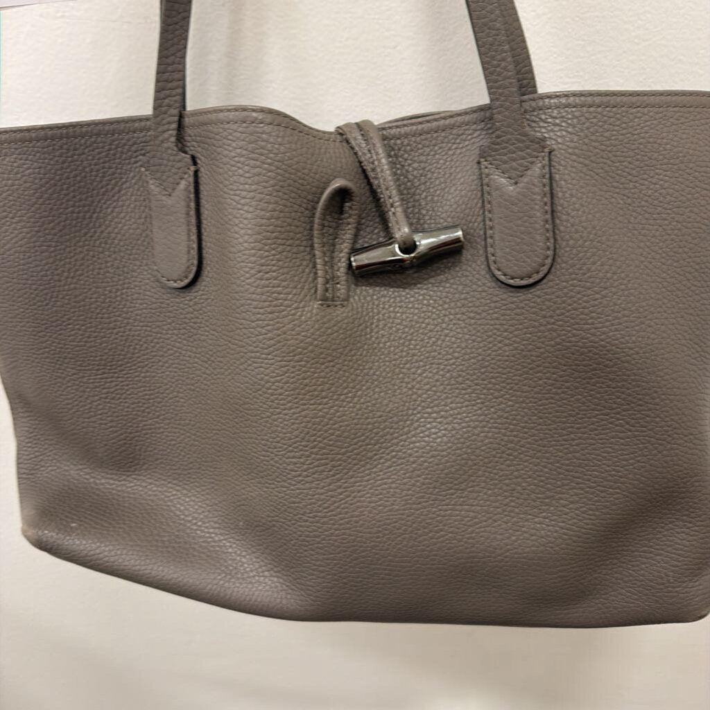 Longchamp Grey Leather Tote