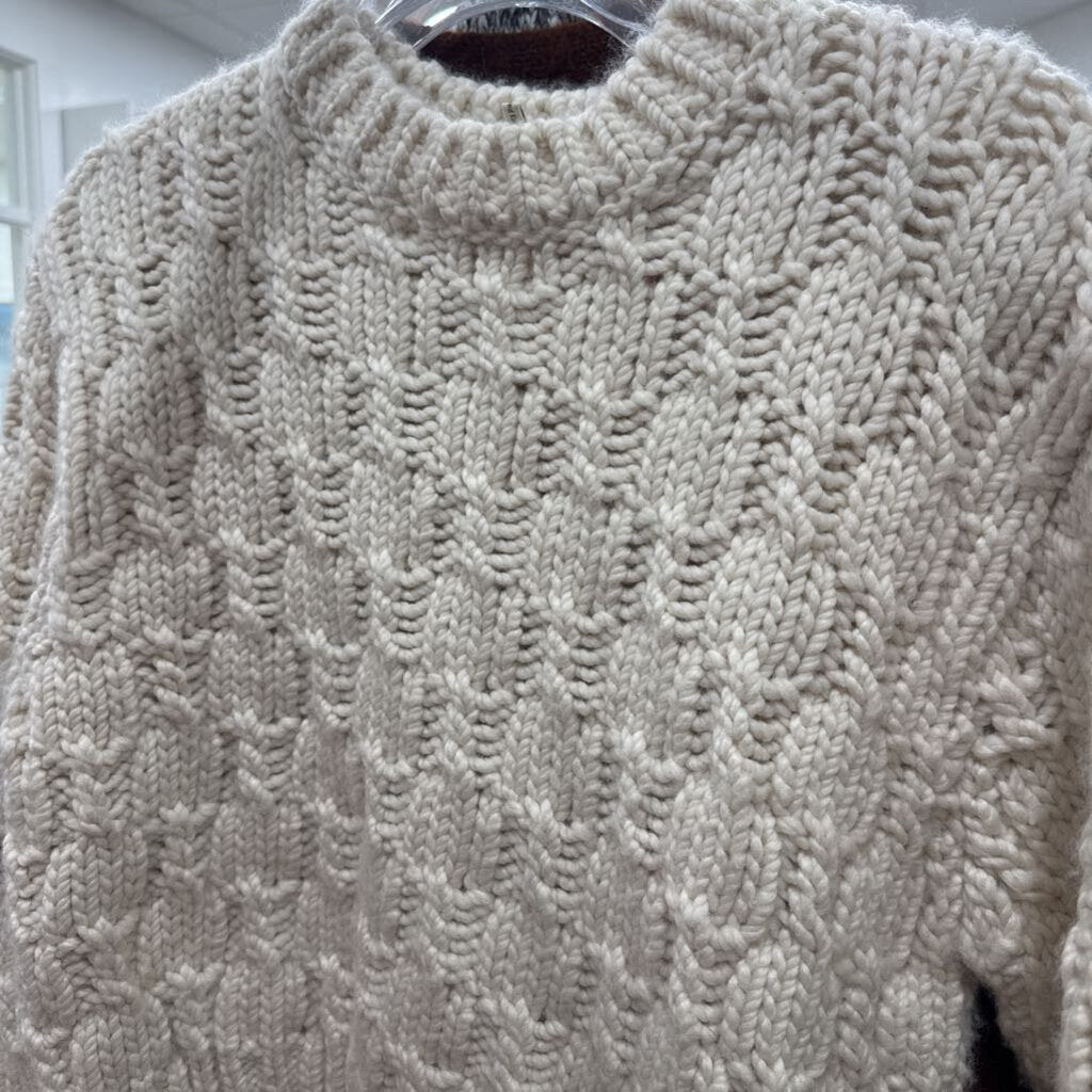 Cream Wool Blend Sweater