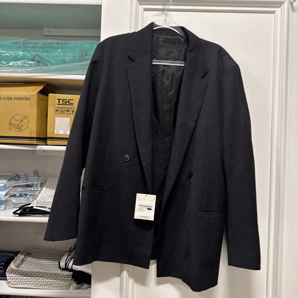 Black Wool Oversized Blazer (NWT $920)