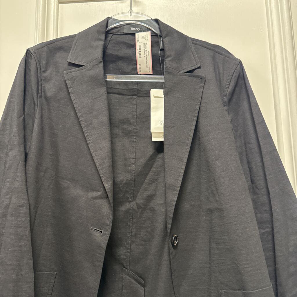 Black Linen/Viscose Blazer (NWT)