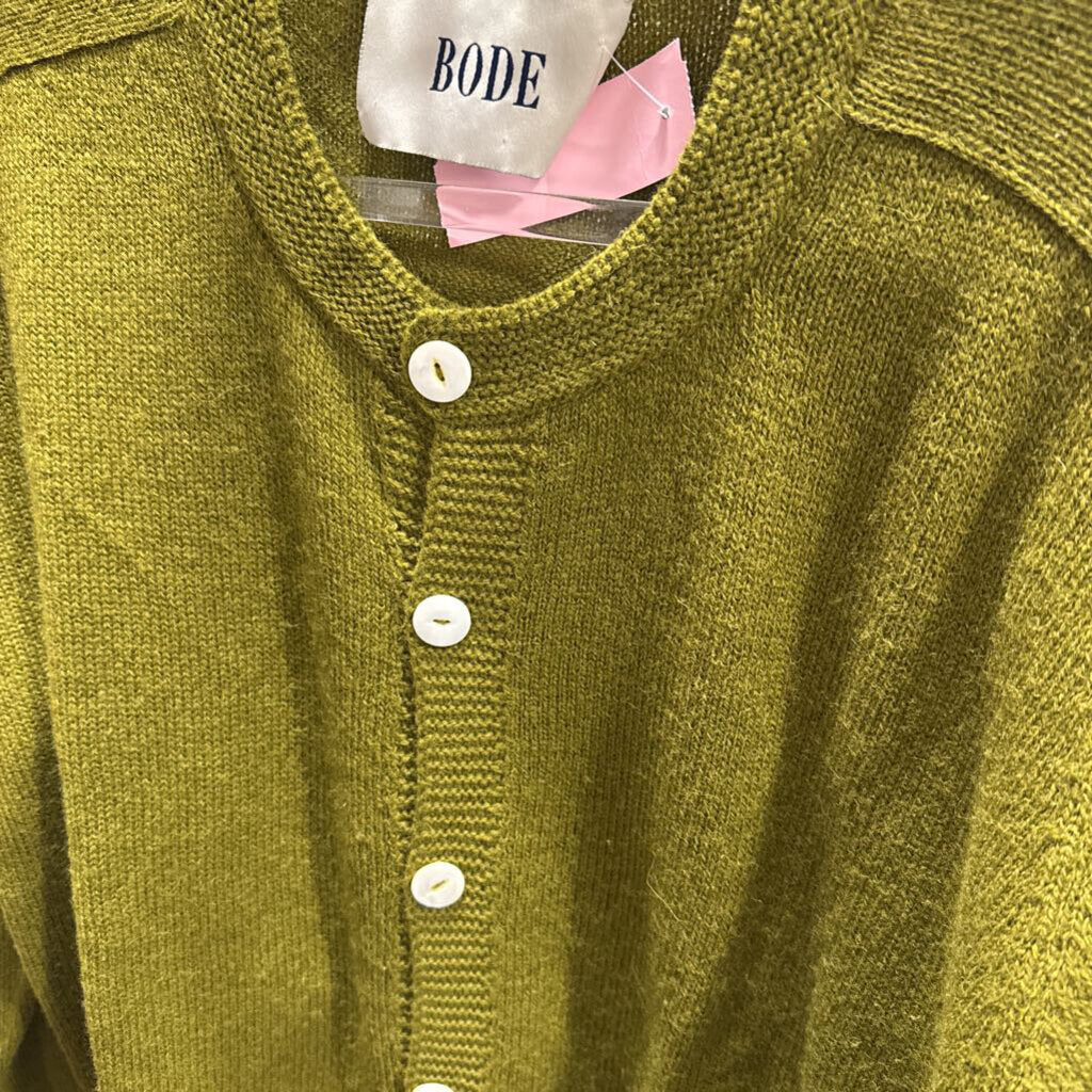 Green Wool Cardigan