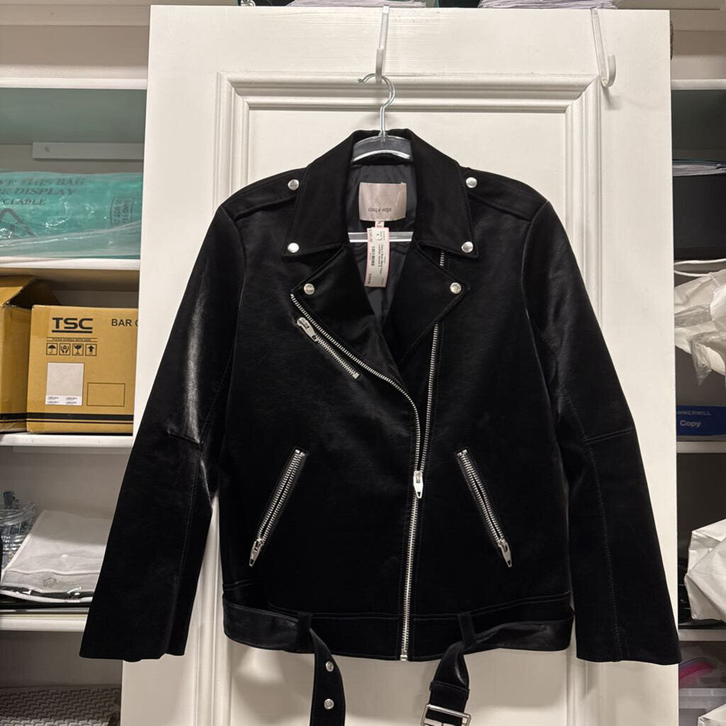 Black Faux Leather Jacket