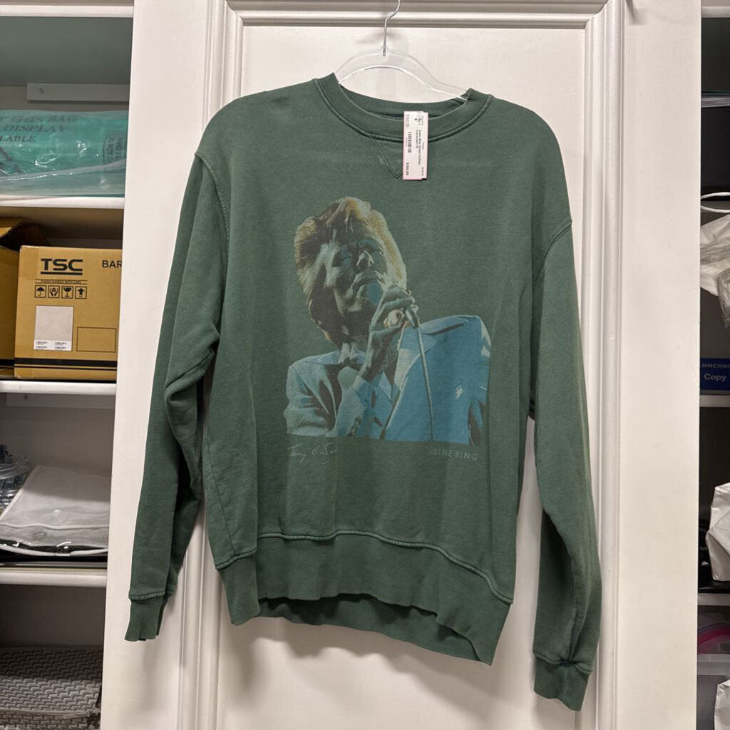 Green Cotton Sweatshirt