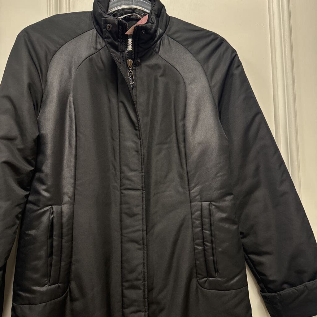 Black Poly Long Coat