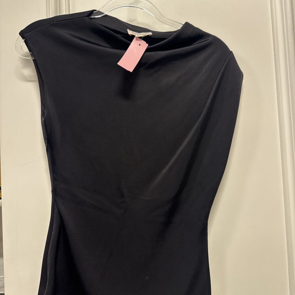 Black Viscose Sleeveless Top
