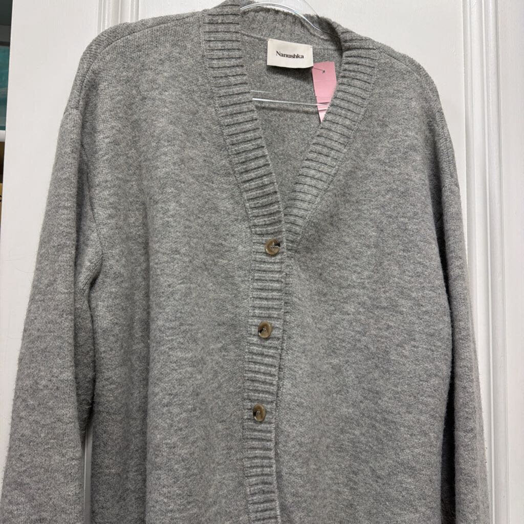 Grey Cardigan Sweater