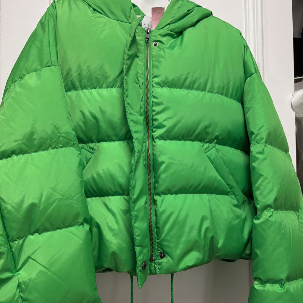 Green Puffer Coat (398)