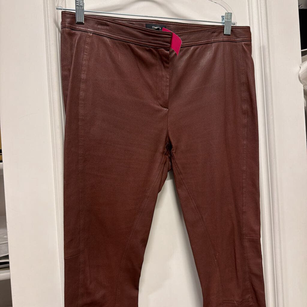 Burgudy Leather Pants