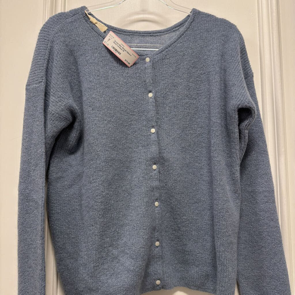 Blue Mohair/Alpaca Blend Cardigan