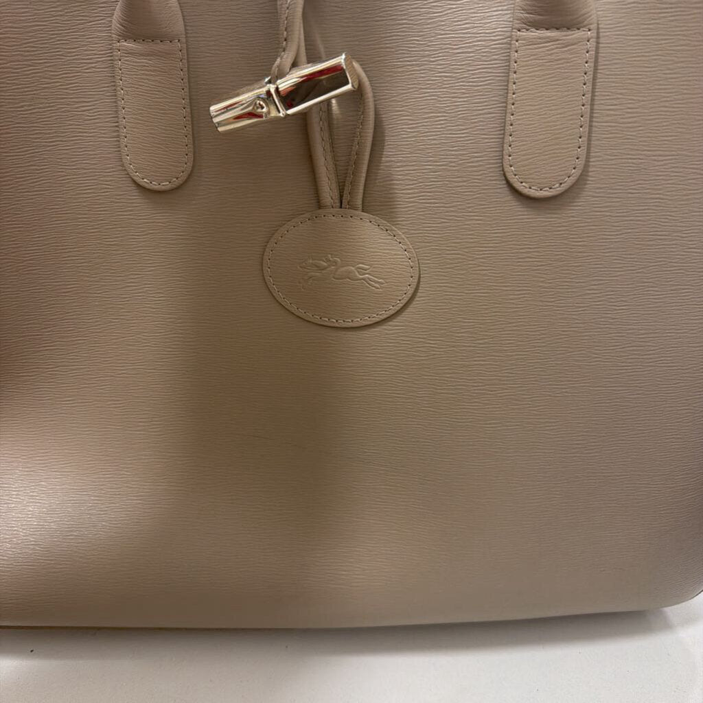Taupe Leather Tote