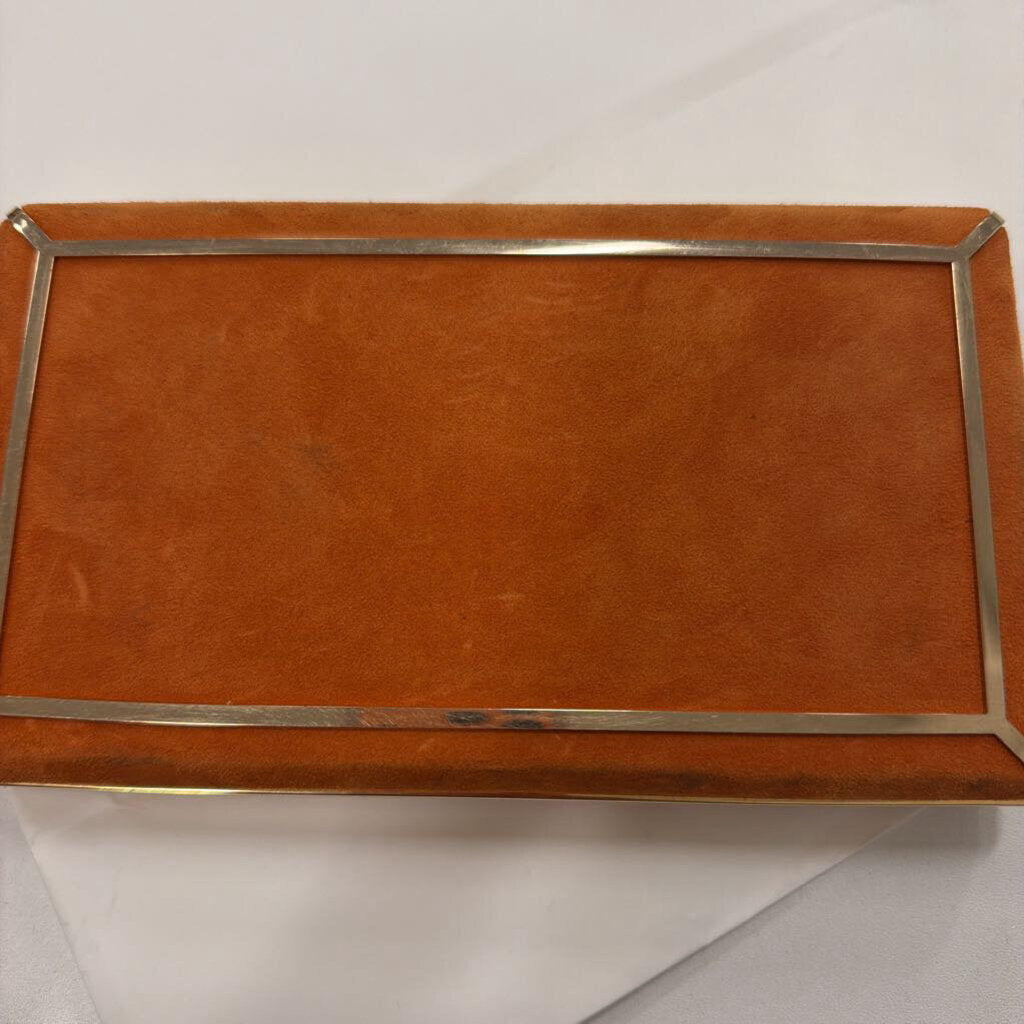 Orange Suede Clutch (est retail 1995)