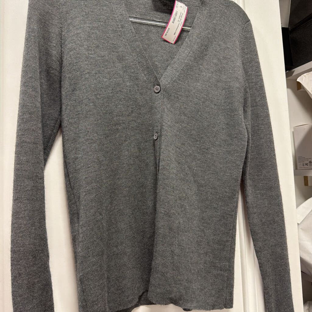 Grey Cashmere/Silk Cardigan