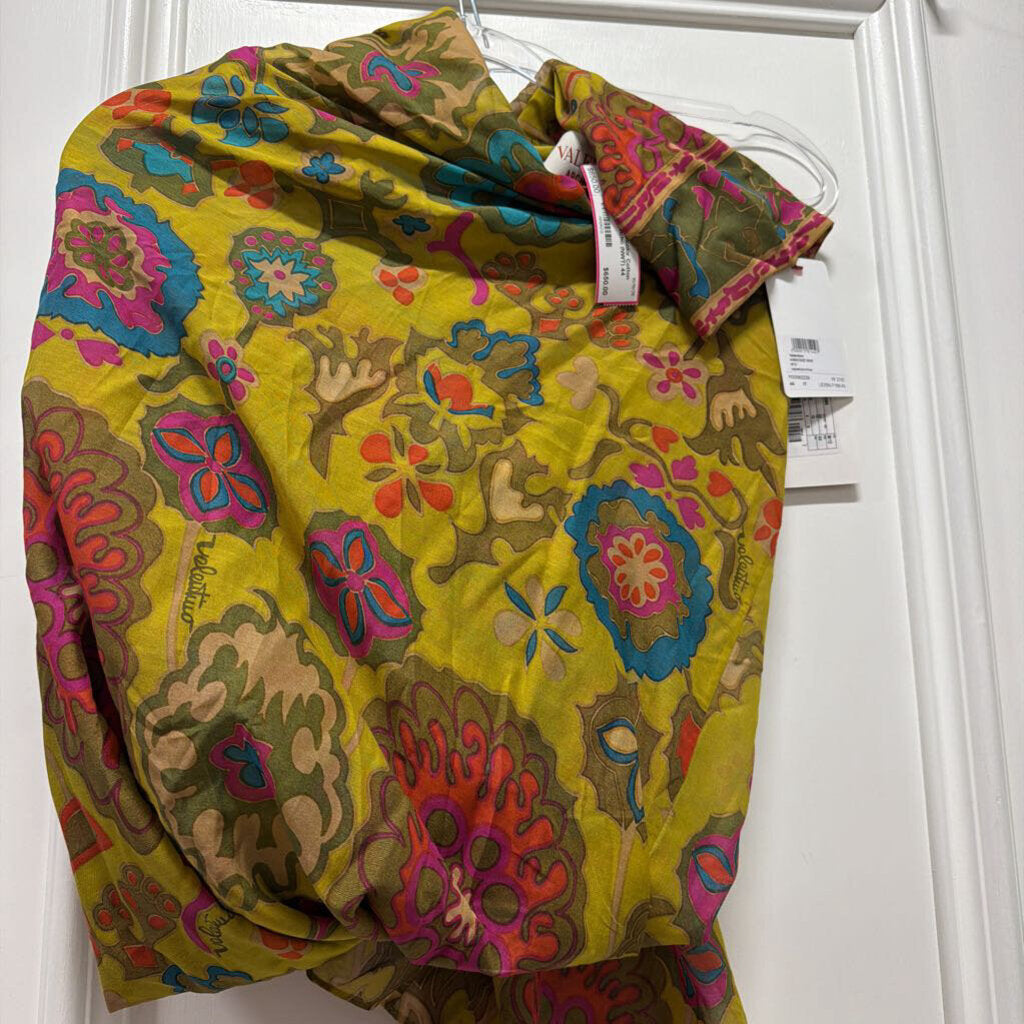 Multicolor Cotton Pattern Poncho (NWT)