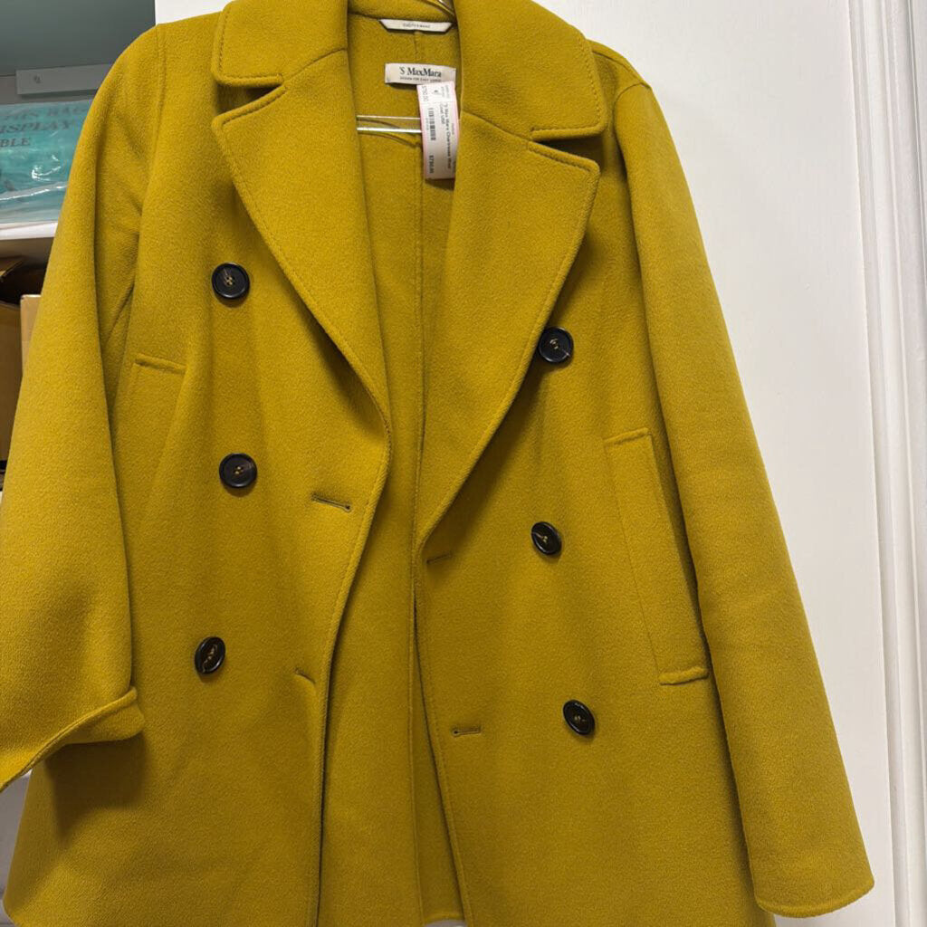 Chartreuse Wool Coat