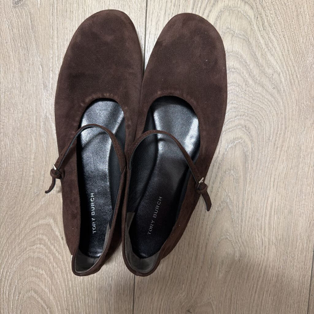 Brown Suede Flat, 7