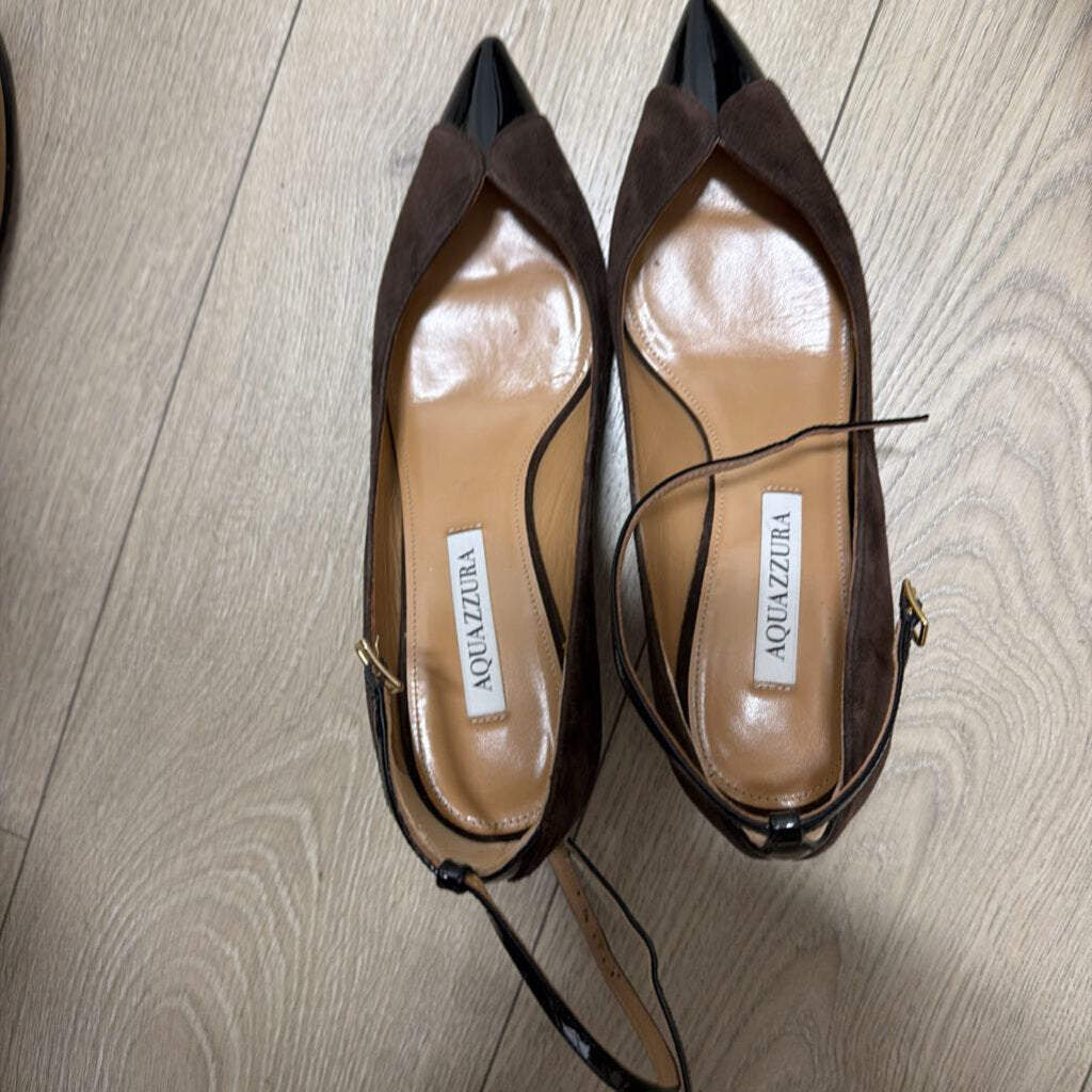 Brown Suede Cap Toe Shoe