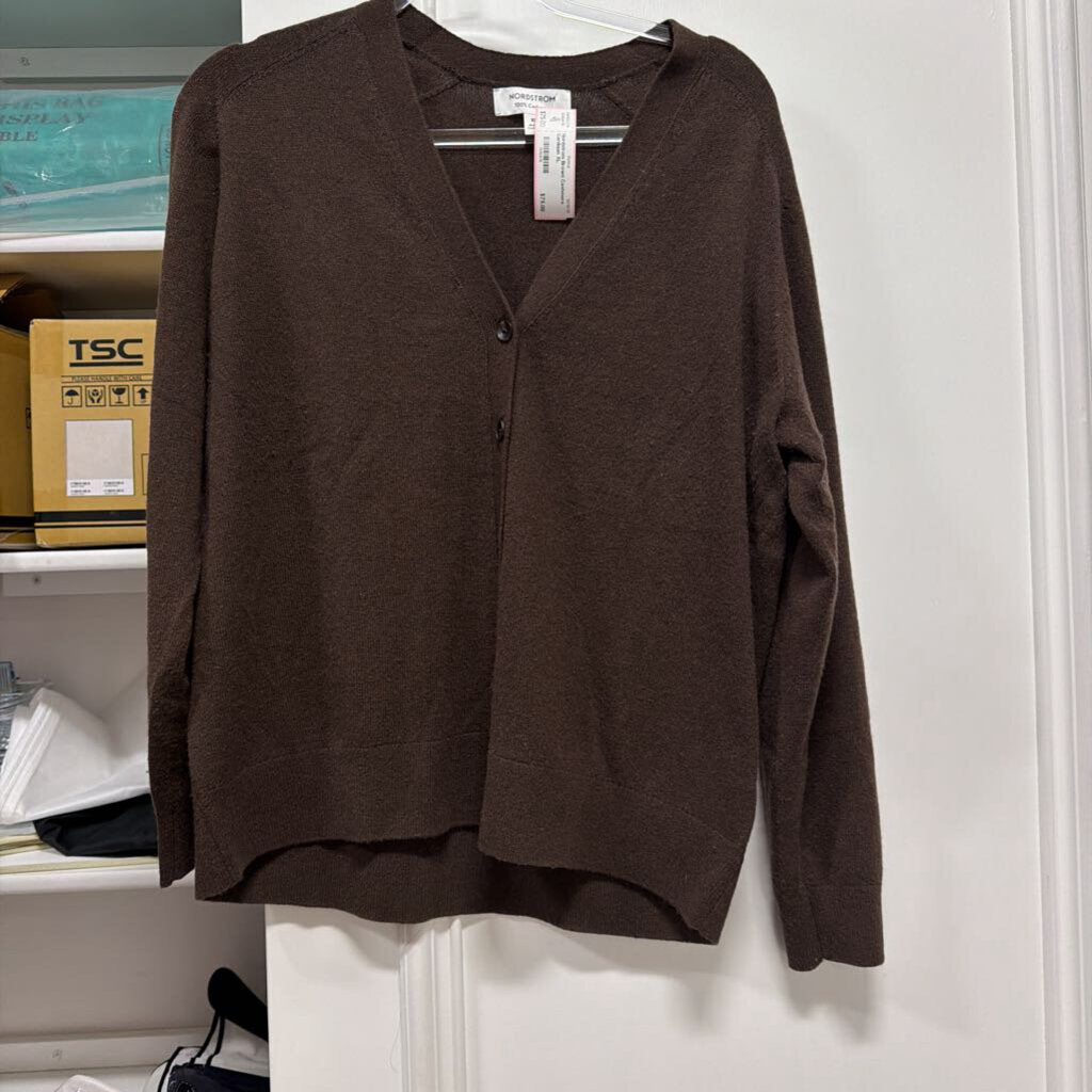 Brown Cashmere Cardigan