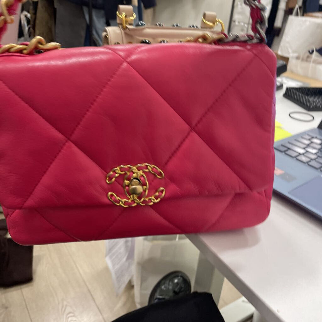 Pink 19 Flap Bag