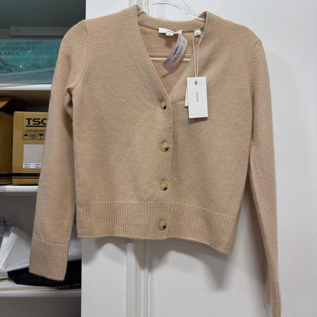 Beige Cashmere Cardigan (NWT 395)