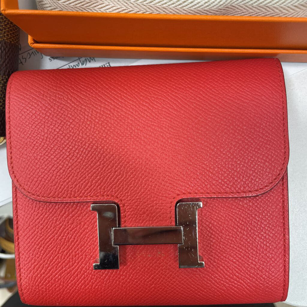 Red Constance Slim Wallet (3725)
