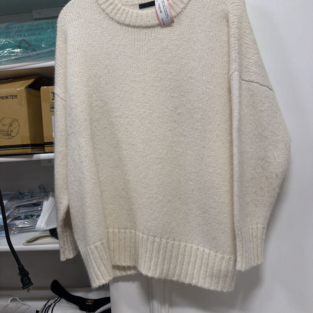 Cream Baby Alpaca Blend Sweater